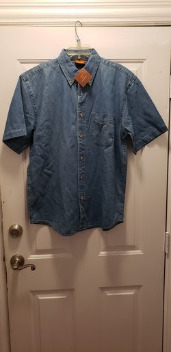 Harriton work/ casual shirt short sleeve *NEW*, LARGE ONLY.