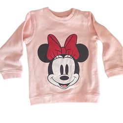 Disney Girls Minnie Mouse Long Sleeve Sweatshirt Size 2-3Y