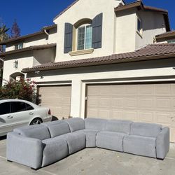 Costco Fabric Reclining Couch 