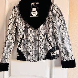 vegan leather moto jacket 