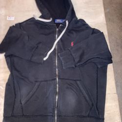 Polo Fleece Sweater Size L