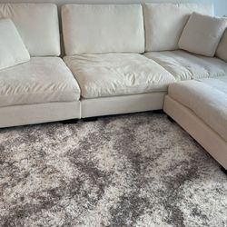 New sectional beige couch