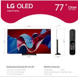 LG OLED 77" C4 OLED77C4PUA