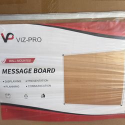 Teachers! 36x48 bulletin board. Wall mounted Cork board. $10  Slight warp.