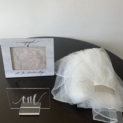 Wedding Robes, Cathedral Veil, Table Numbers, Engaged Frame