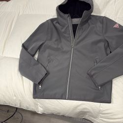 Really Nice,  Guys Grey Guess Hooded Jacket Size M. 