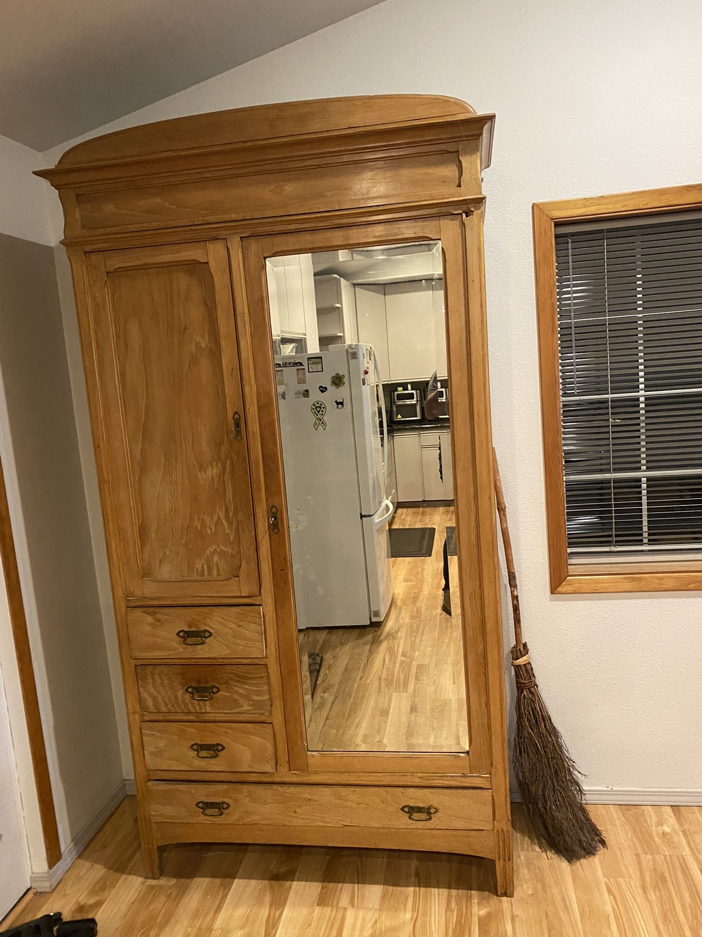 Antique Mirrored Cabinet