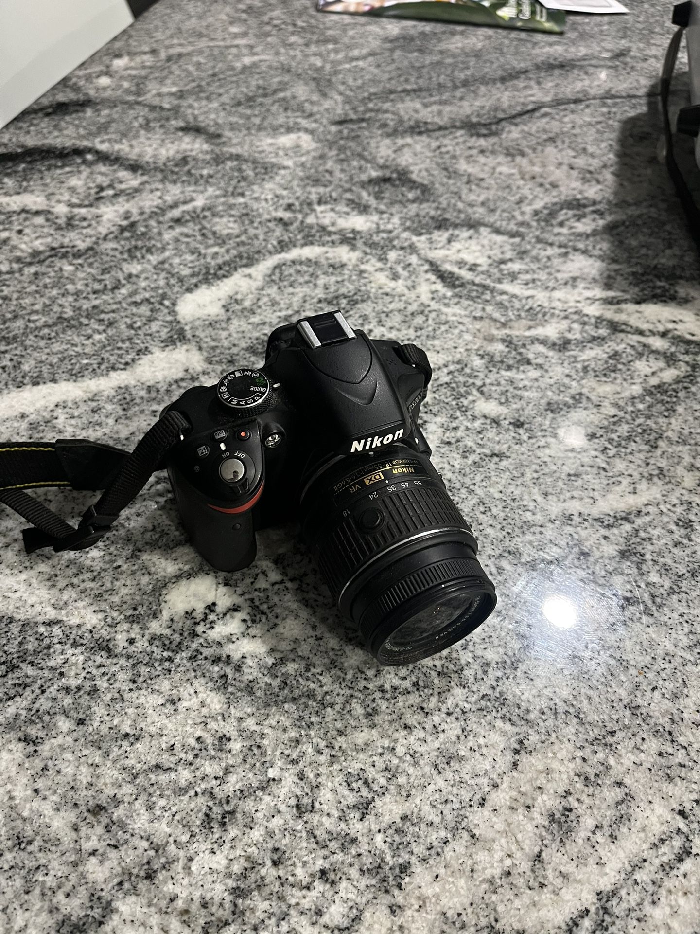 Nikon D3200 With 18-55mm lens