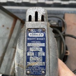 Vintage Collectible Stanley Electric Drill With Case-$25