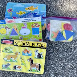 Lot Of 4 Wooden Puzzles!! 