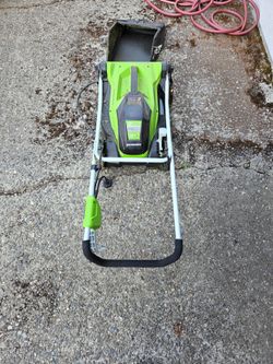 Greenworks electric lawnmower