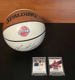 NBA Detroit Pistons autographed memorabilia