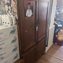 Media Armoire With Doors