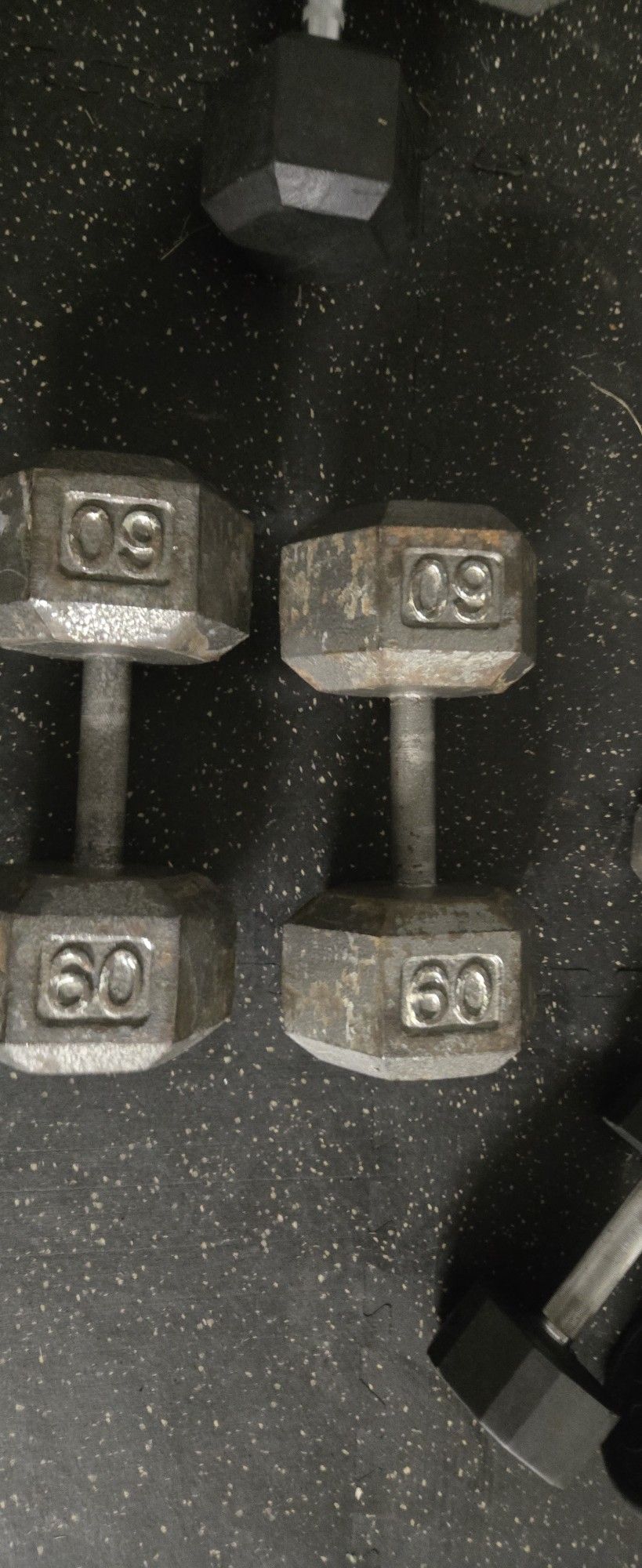 60 Lb Dumbbells 