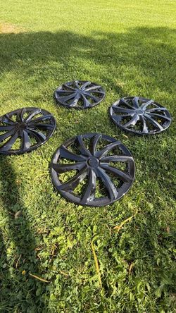 Black Hub Cap Covers