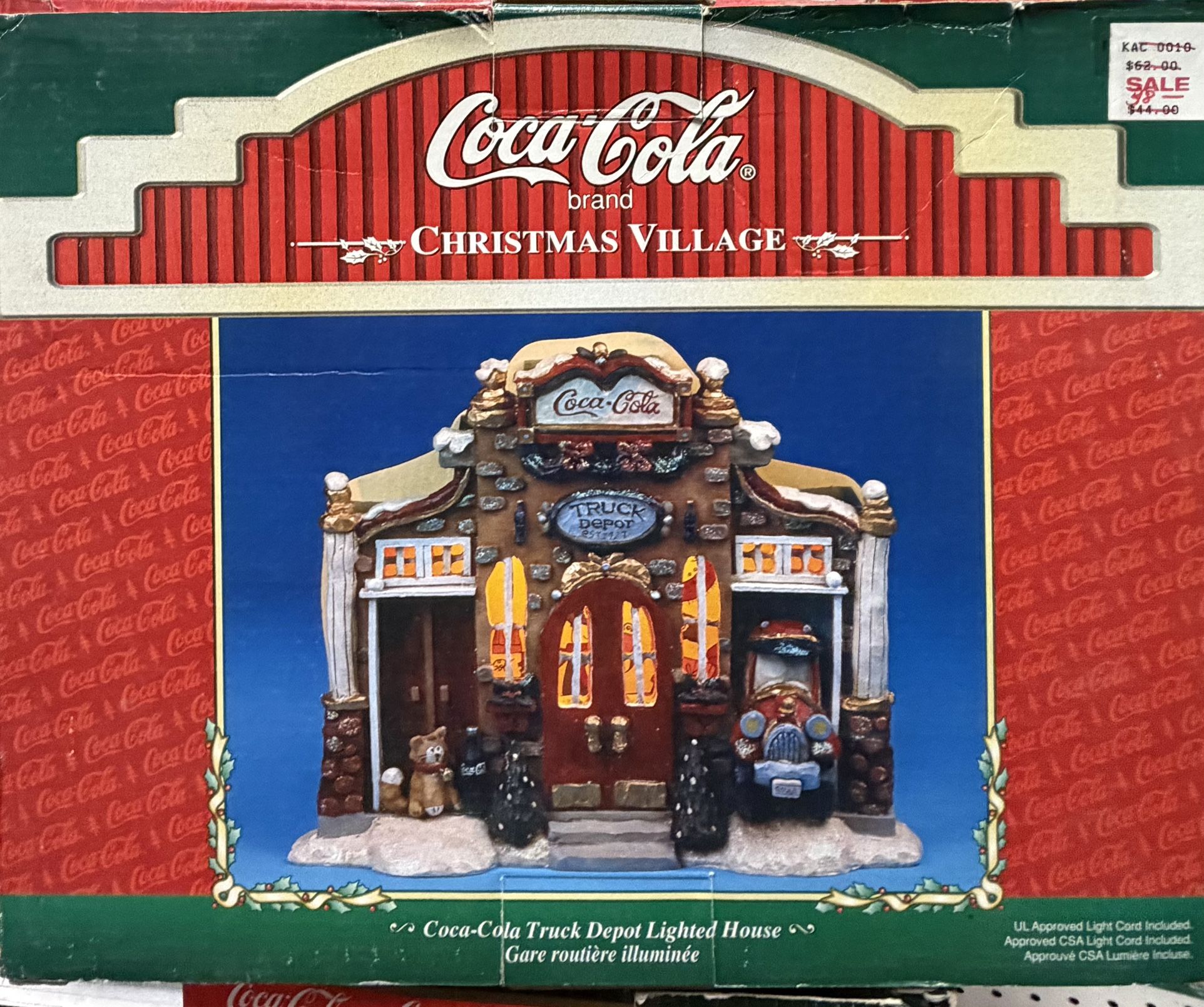 Coca Cola Truck Depot Lighted House Christmas Village