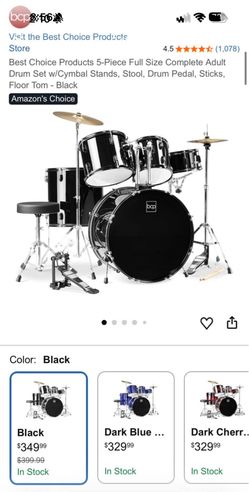 BCP 5 piece drum set