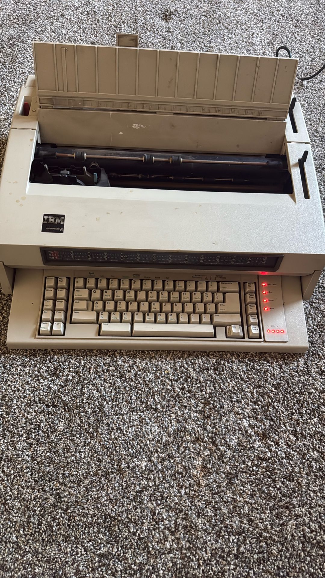 IBM Wheelwriter 6 Electric Typewriter – Works, Untested Beyond Power On