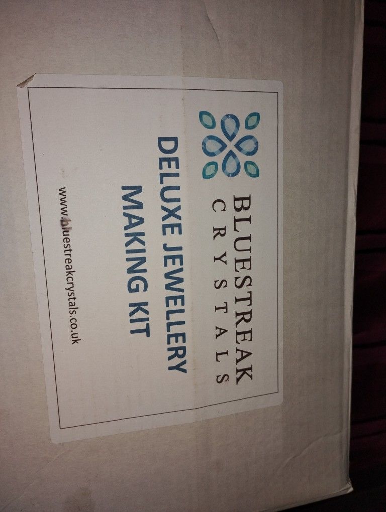 Blue Streak  Crystals Whole Bead Set