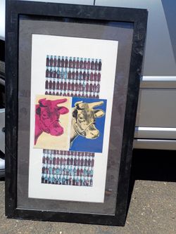 Taurus Coca Cola framed  Pop art