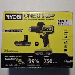 RYOBI ONE+ HP 18V Cordless Hammer Drill Kit