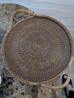 Pampered Chef Rattan Tray
