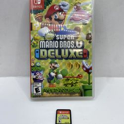 Super Mario Bros. U Deluxe (Nintendo Switch, 2018) CIB Tested & Works Great