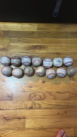 14 baseball balls