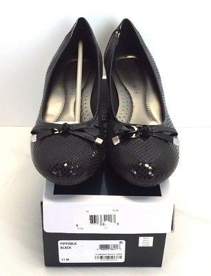 Ks35 Pippa Round Toe Wedge PUMPS 028 Black 11 US
