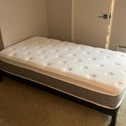 New twin Mattress with Frame 