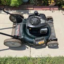 Big Rear Wheel Bolens Push Lawn Mower Runs & Cuts Perfect, I Even Accept Trade-Ins!
