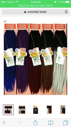 Braiding crochet hair