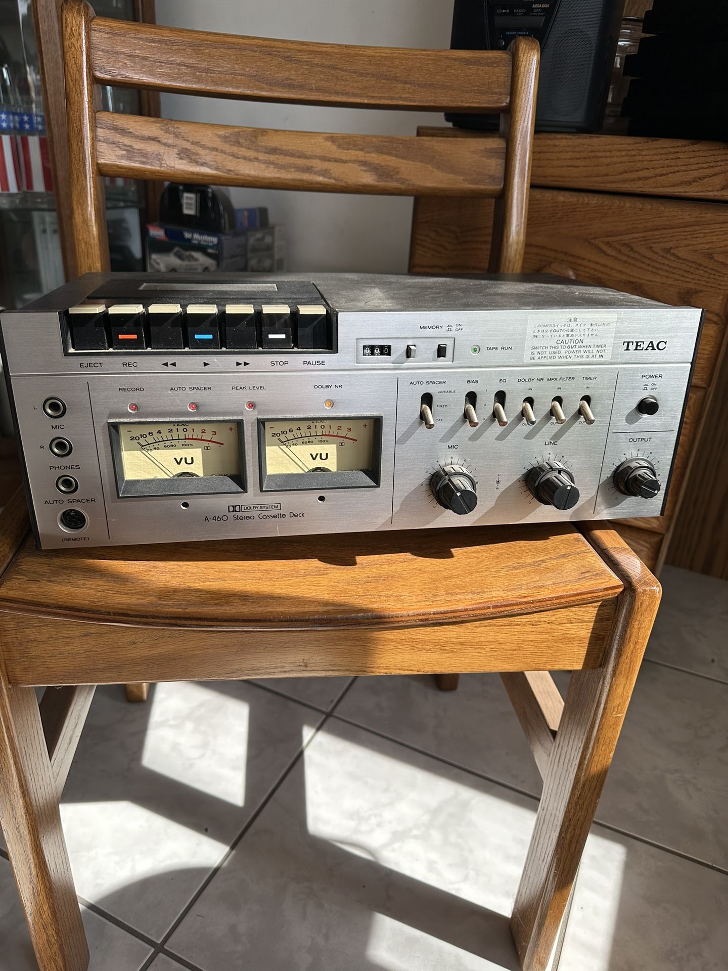 Teac A-460 Cassette Deck - Needs Repair