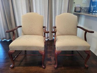 Ethan Allen Upholstered Armchair Set