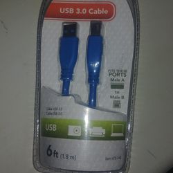 6 FT. USB 3.0 CABLE (printer)