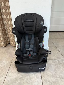Hybrid SI 3-in-1 Combination Booster Seat, Hoboken Black – Side-Impact Protection, 3-Stage Growth Design, Adjustable Headrest, Cushioned Comfort