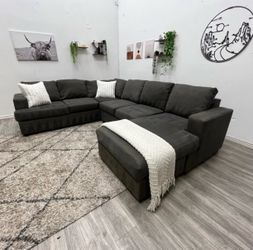 Gray Sectional Couch  Free Delivery