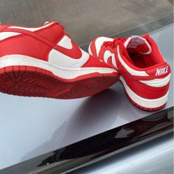 Red Nike Low Dunks