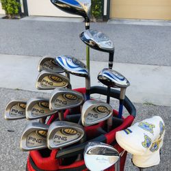 Ping Golf Set Irons 3-PW with Steel Shafts, Ping Driver