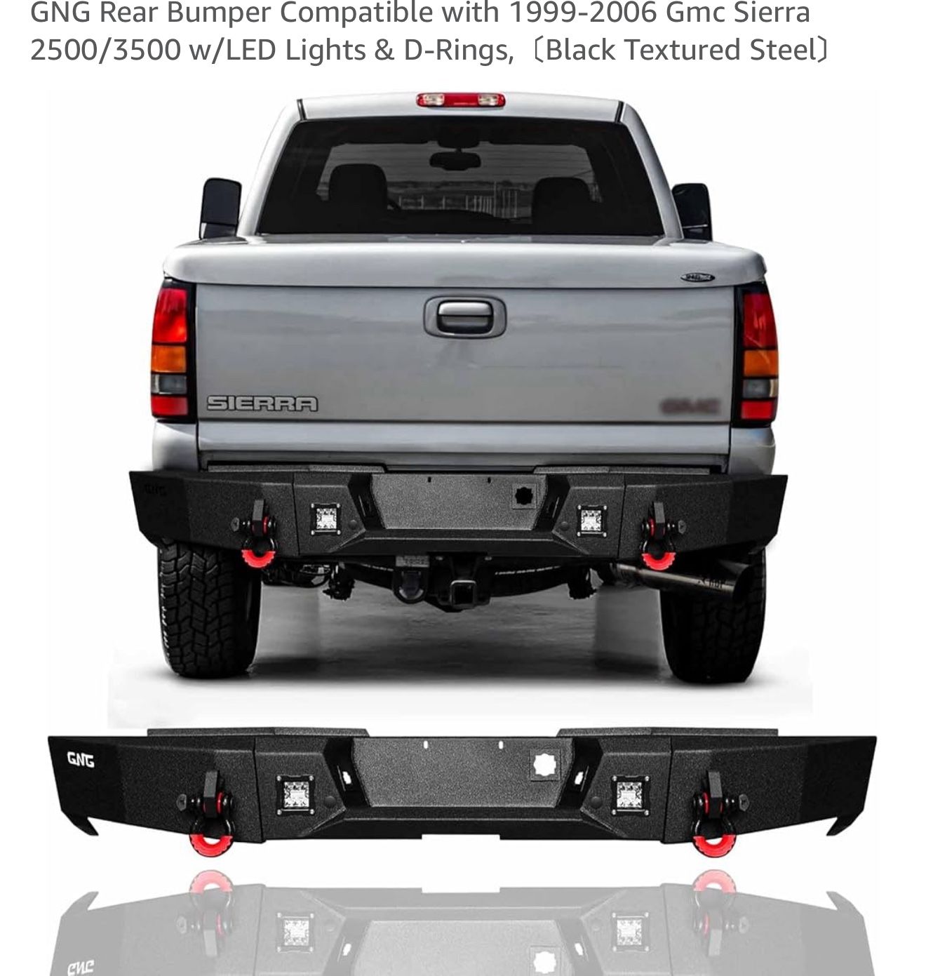 1999–2006 Gmc Sierra 2500/3500 Steel Rear Bumper