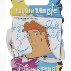 Hercules Brush Of Magic Disney Pin