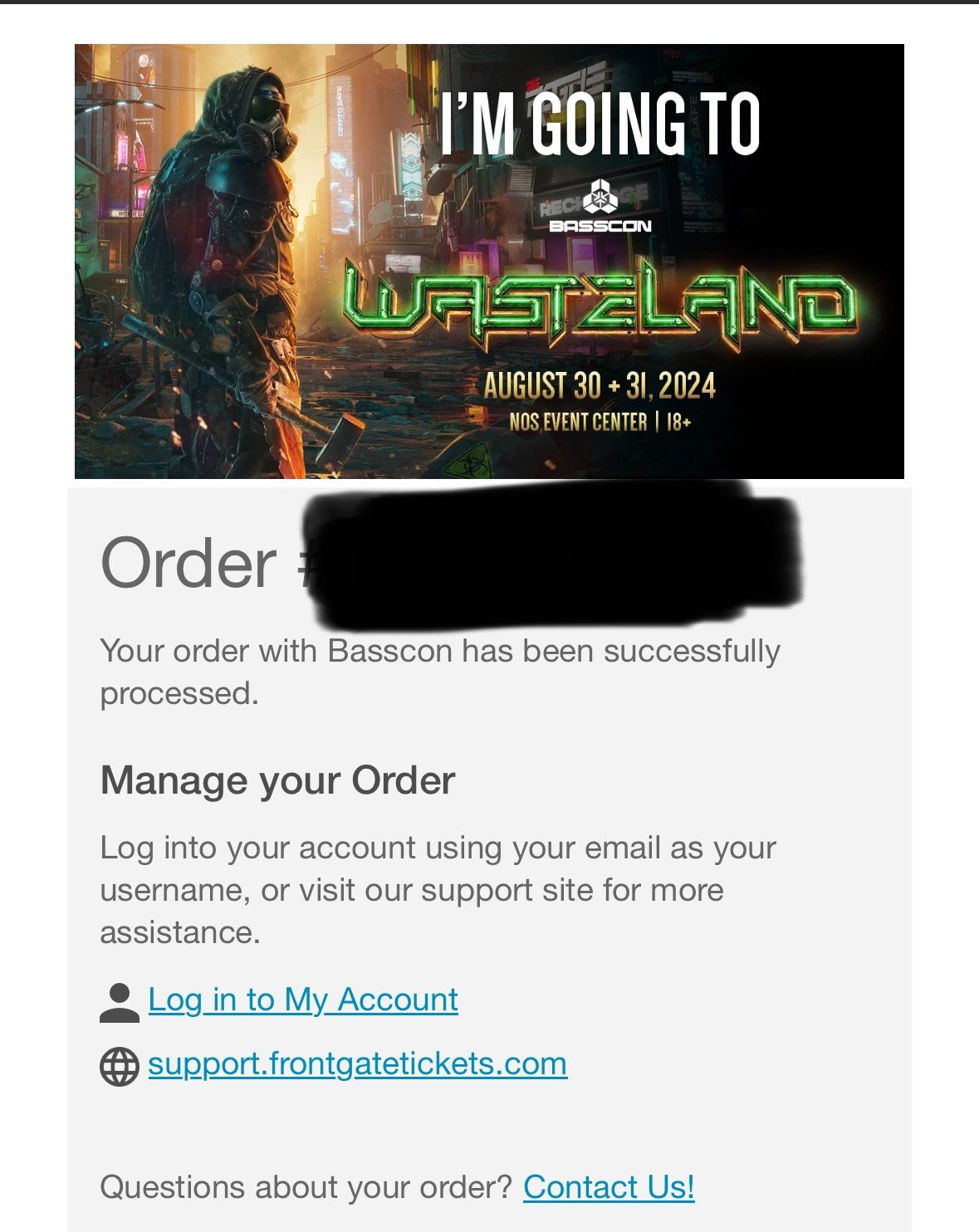 Wasteland GA SATURDAY- single Ticket 