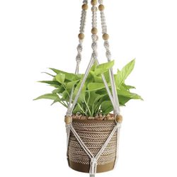 Macrame Plant Hangers (plant And Pot Not Included) 100cm (40") , Pack of 1