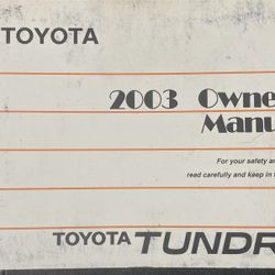 2003 Tundra OEM Manual