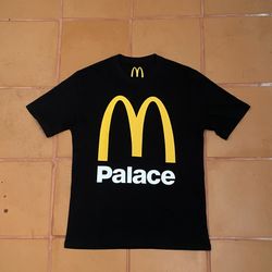 Palace x McDonalds 2023 Black Logo T-Shirt Size LARGE 