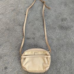 Ganson Beige Crossbody Purse In Great Shape