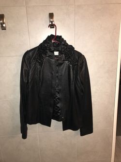 2 Leather Jackets.  Black And Blue