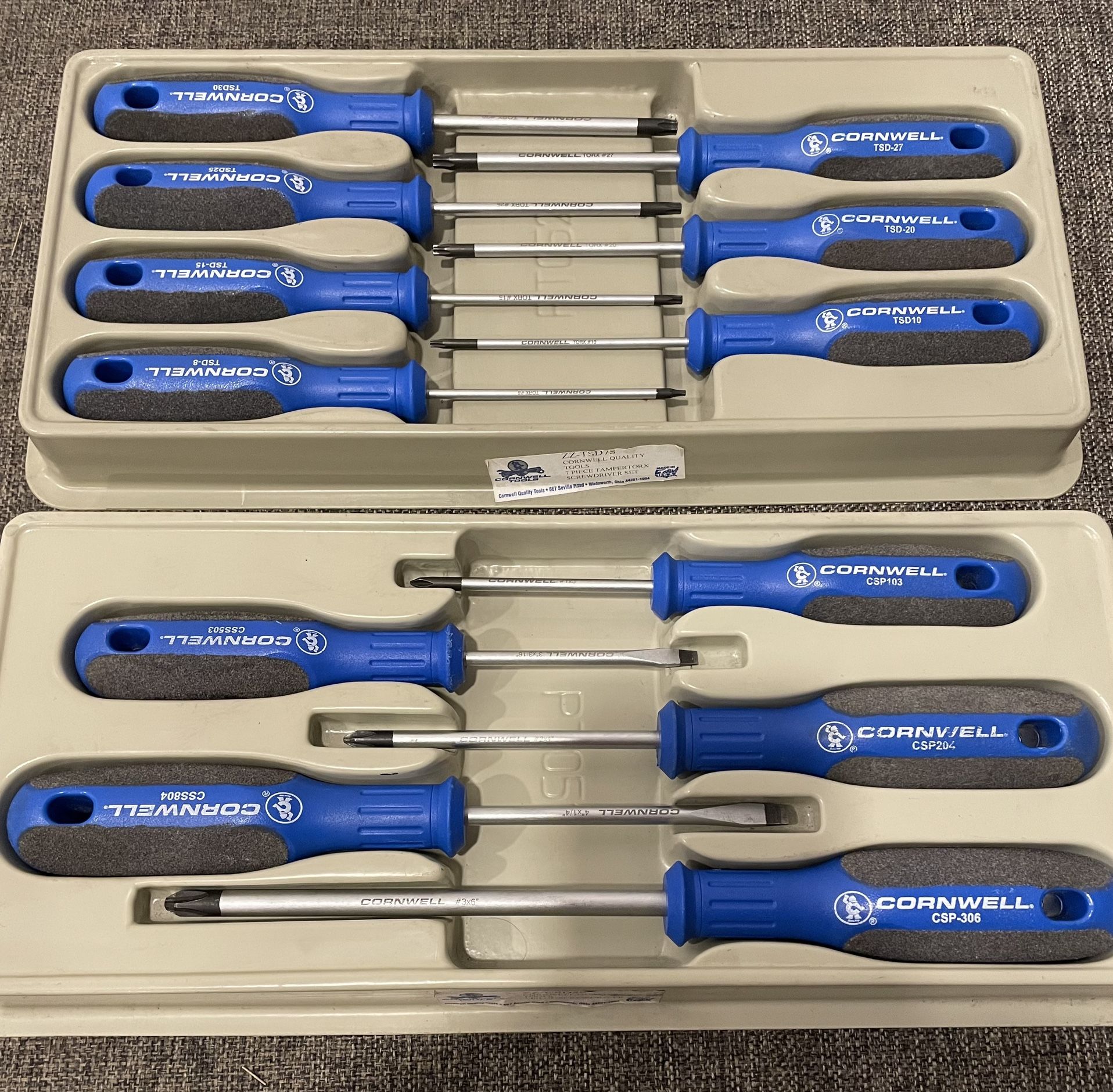 Cornwell Tools Screwdriver Sets for Sale in Fullerton, CA OfferUp