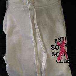 Anti Social Social Club Men's Hoodie Cancelled White Size Small