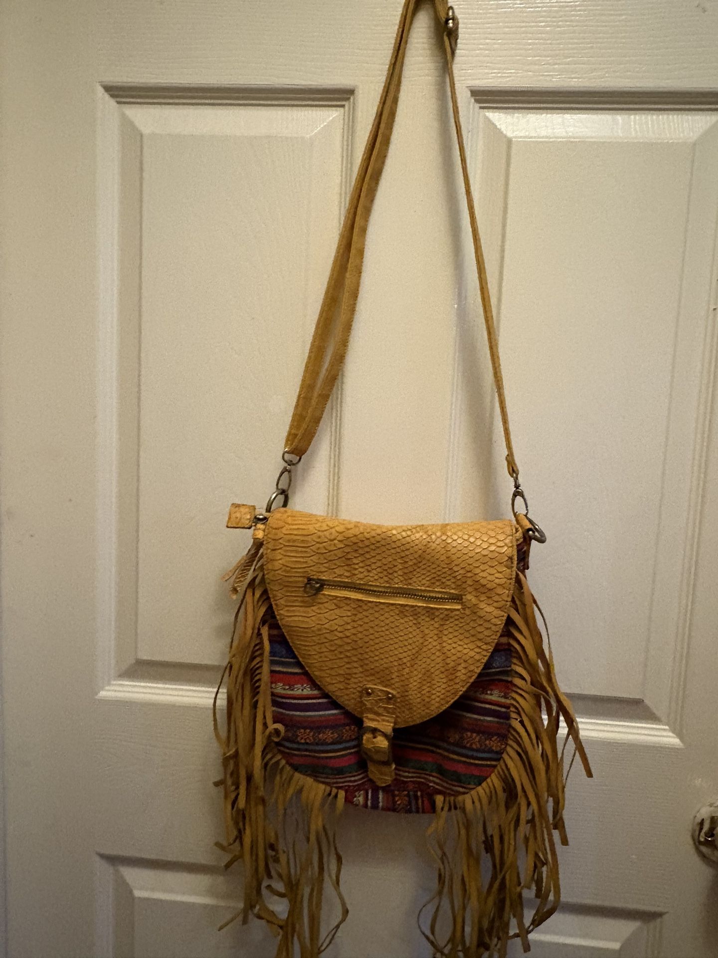 Western Fringe Cross Body Bag/Purse